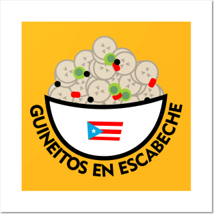 Guineitos en Escabeche Puerto Rico Food Boricua Christmas Posters and Art